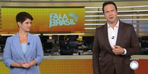 Mariana Godoy e Eduardo Ribeiro no Fala Brasil, da Record (Reprodução)