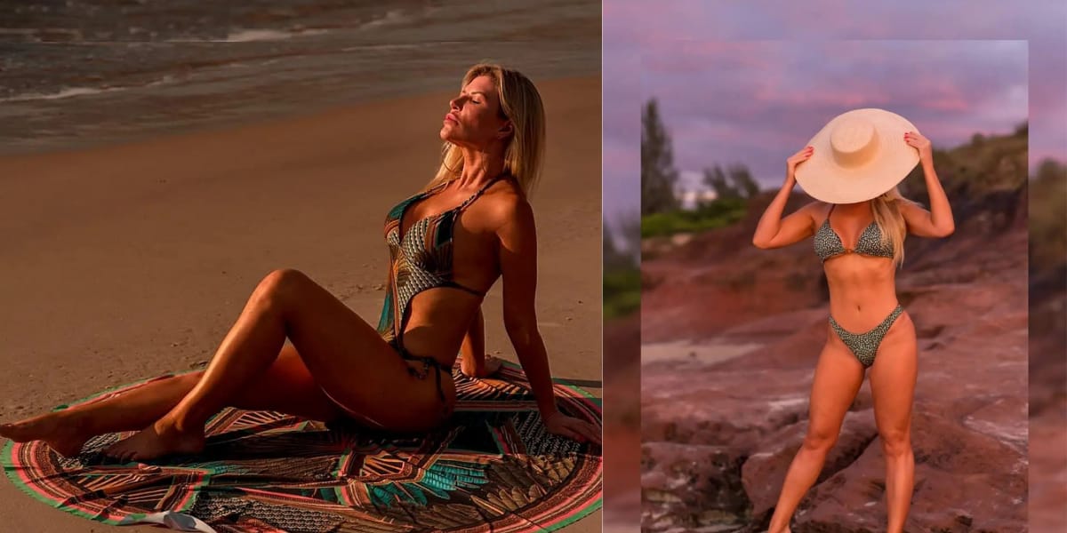 Mãe de Luísa Sonza costuma esbanjar seu corpão nas praias de biquíni (Reprodução: Instagram)