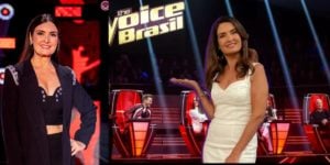 Fátima Bernardes fez uma reunião com os jurados do The Voice (Reprodução: Montagem TV Foco)