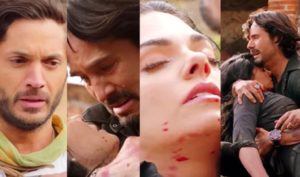 Luto em A Desalmada - Fernanda morre no final da novela? César e Rafael choram após Otávio acabar com a mocinha (Foto: Reprodução / Las Estrellas / Montagem TV Foco)