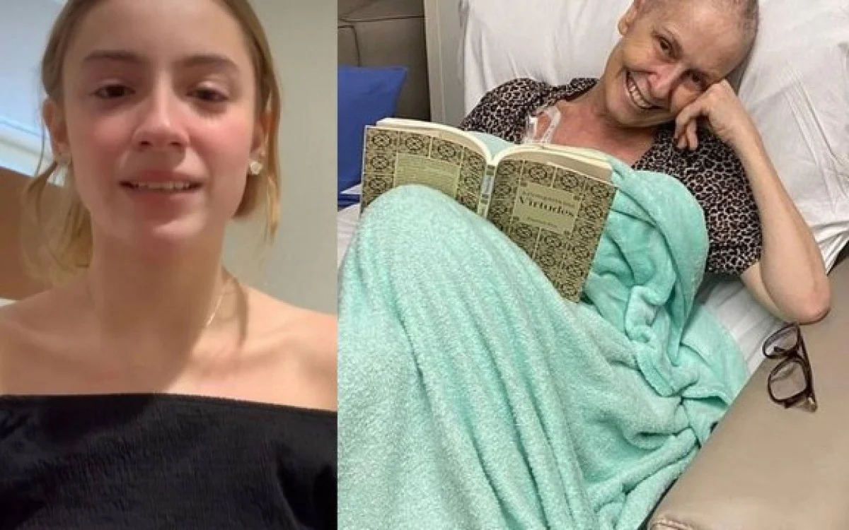 Júlia surgiu aos prantos pedindo orações pela saúde de sua mãe que luta contra câncer (Foto: Reprodução)