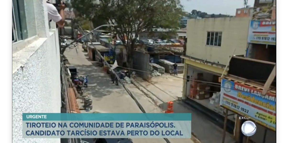 De acordo com Reinaldo Gottino, equipe da Record está aguardando posicionamento da polícia militar (Reprodução)