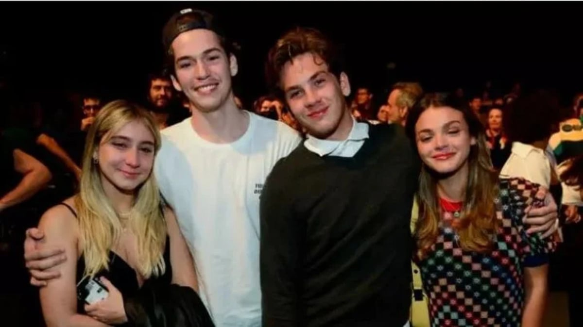 Pietro, filho de Murilo Benício e Giovanna Antonelli, assume namorada em evento do pai (Foto: Reprodução)