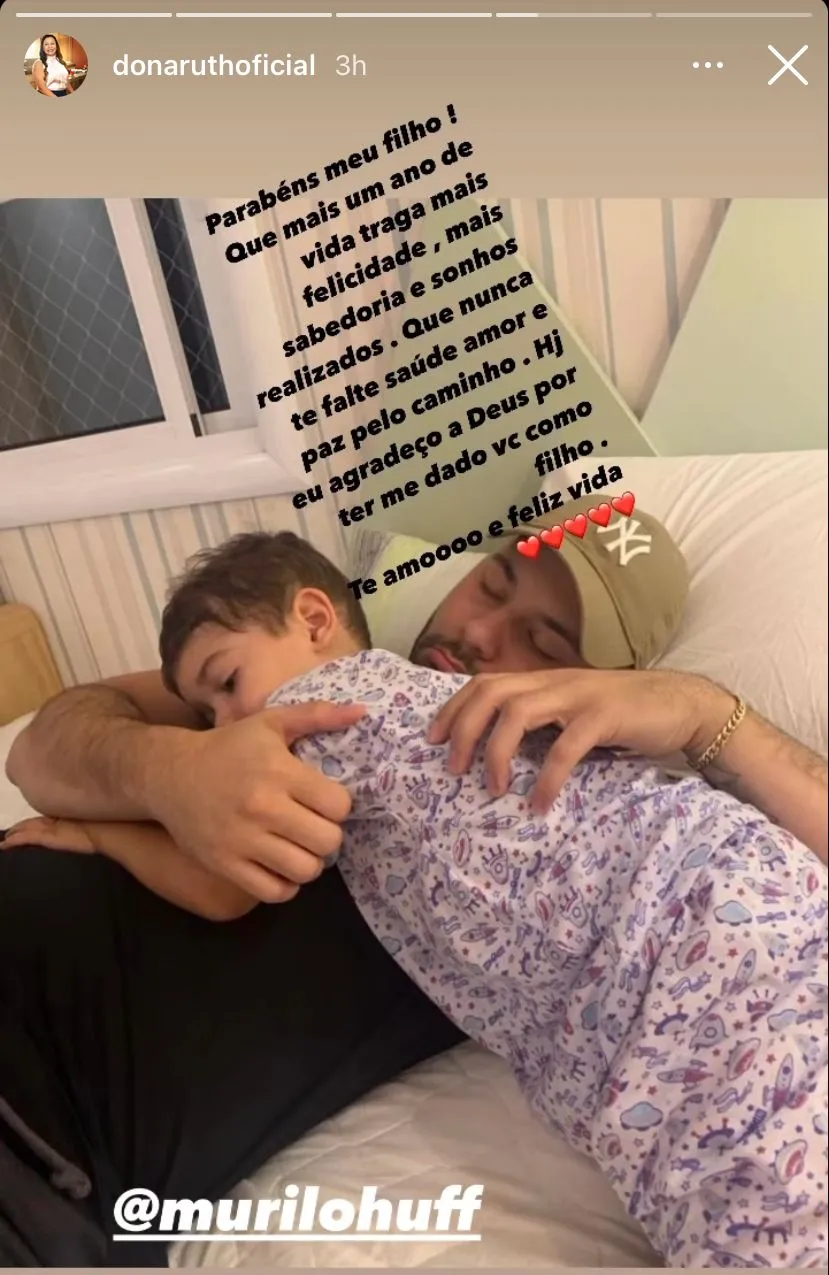 Ruth Dias publica homenagem para Murilo Huff (Foto: Reprodução/Instagram)