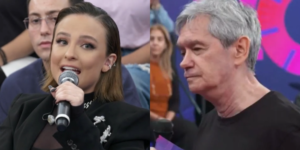 Larissa Manoela é pega de surpresa com fala de Serginho Groisman (Foto: Reprodução)