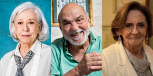 Fernanda Montenegro, Lima Duarte e Laura Cardoso são patrimônios da Globo, mas serão dispensados (Foto: Reprodução)