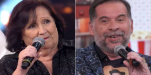 Déa Lúcia e Leandro Hassum (Foto: Reprodução)
