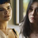Guida e Leonor na novela Travessia (Foto: Reprodução/Globo/cColagem/Thais Teles)