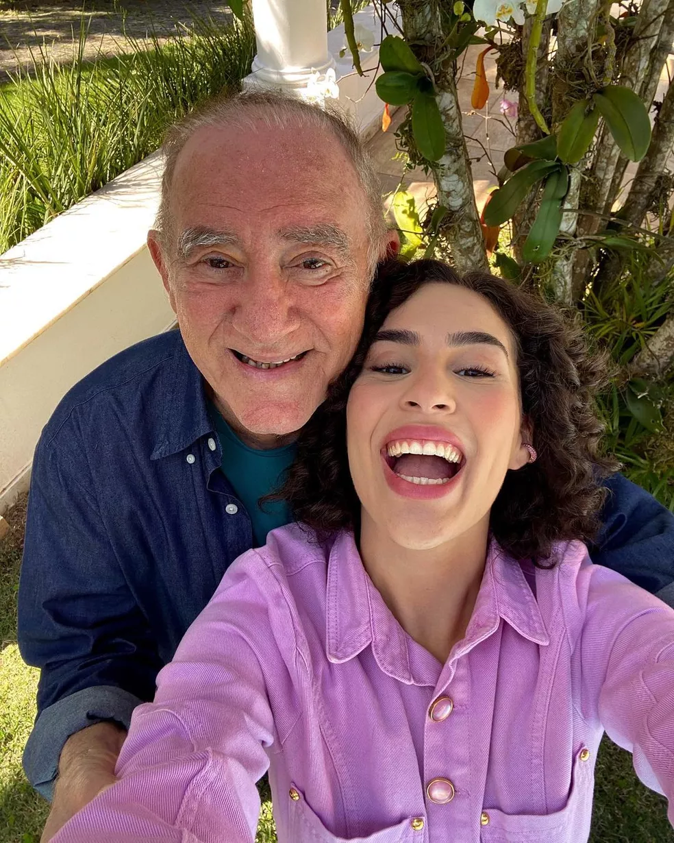 Lívian Aragão e Renato Aragão - Foto Reprodução