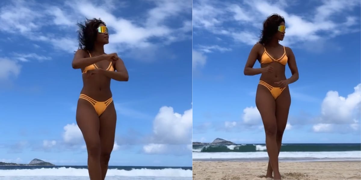 A interprete de Brisa, em Travessia, costuma postar vídeos dançando em suas redes sociais (Reprodução: Instagram)