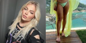 Mãe de Luísa Sonza surgiu de fio-dental aos 51 anos e esbanja beleza (Reprodução: Montagem TV Foco)