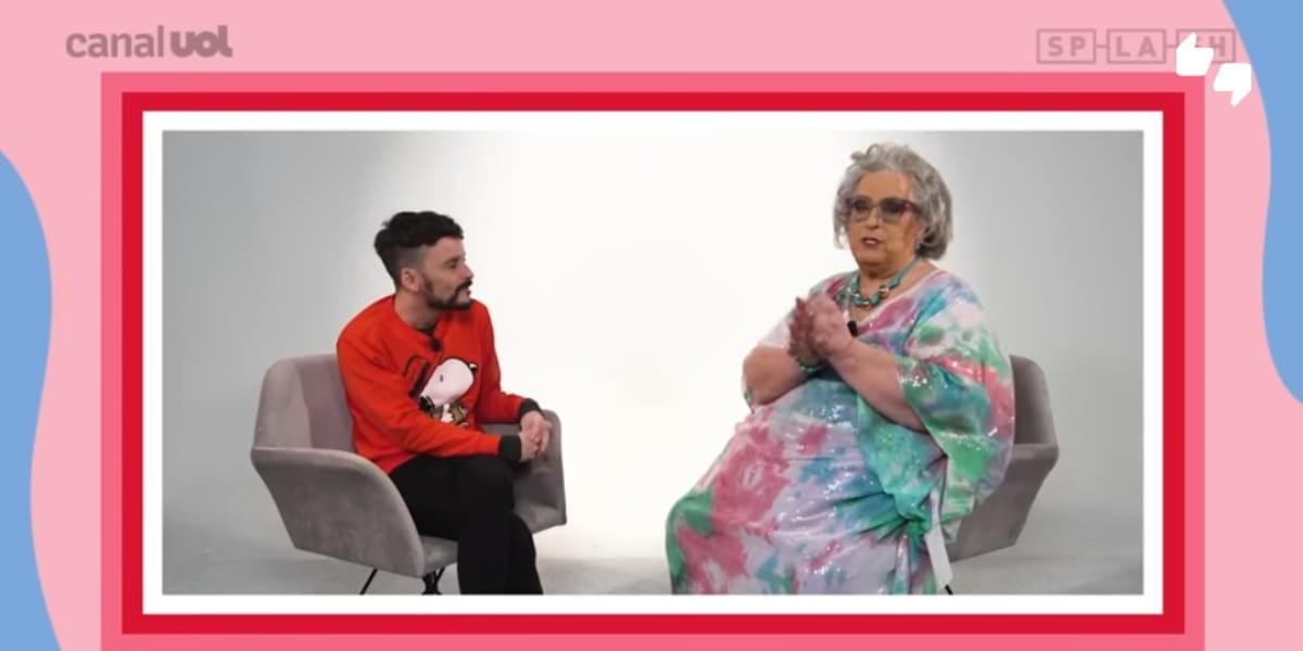 Mamma Bruschetta foi a convidada da vez na entrevista com Fefito e revelou muitas intimidades (Reprodução: Youtube)