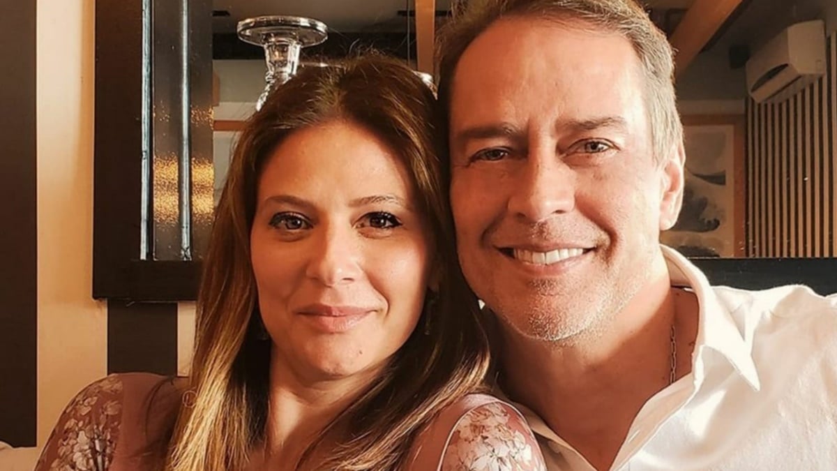 O ator e sua esposa, a chef Carolina Hollinger 