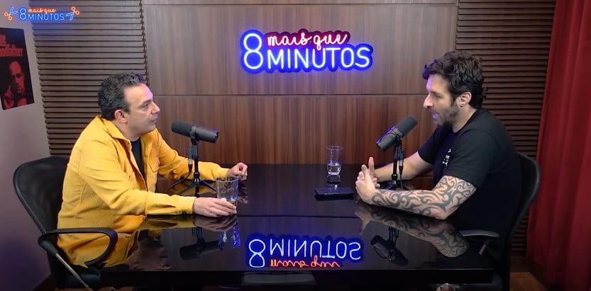 Marcelo Médici falou de Paulo Gustavo para Rafinha Bastos (Foto: Reprodução)