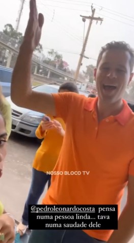 Pedro Leonardo e Camilla Camargo são grandes amigos e provaram isso em vídeo de encontro (Foto: Reprodução)