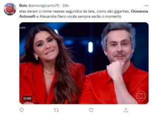 Giovanna Antonelli e Alexandre Nero voltam a itnerpretar Helô e Stênio em Travessia, os mesmos personagens de Salve Jorge (2012) (Foto: Reprodução / Twitter)