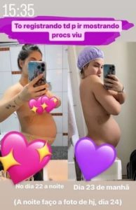 Virginia Fonseca compartilhou as mudanças em seu corpo após o nascimento de Maria Flor (Foto: Reprodução / Instagram)