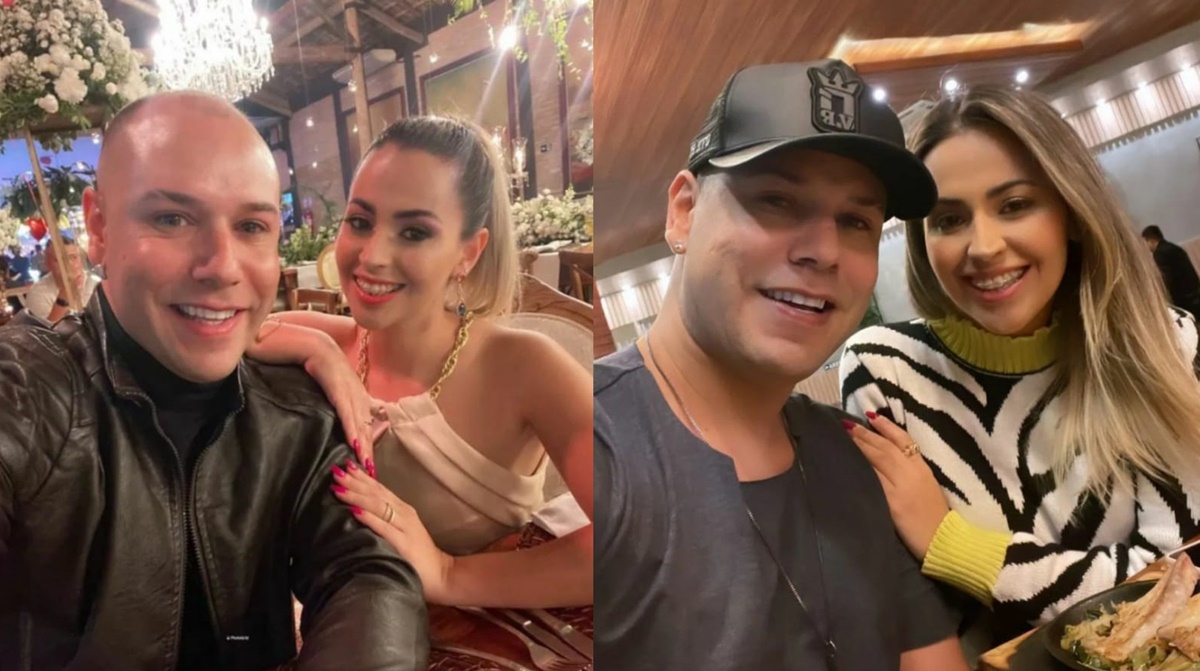 Tiago Barnabé e a esposa (Foto: Reprodução)