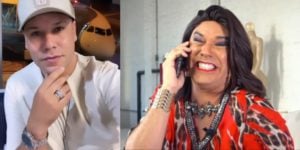 Tiago Barnabé surge em clique raro ao lado de seu grande amor (Reprodução: Montagem TV Foco)