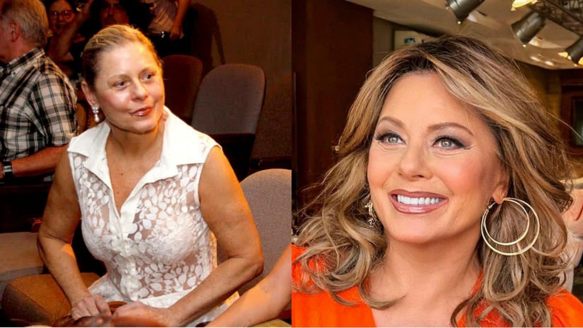 A atriz antes e depois da repaginada no look