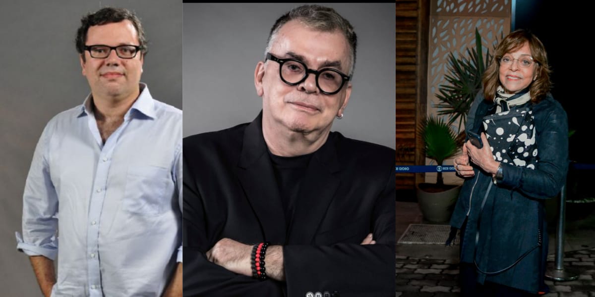 João Emanuel Carneiro, Walcyr carrasco e Glória Perez são os principais autores da Globo (Reprodução: Montagem TV Foco)