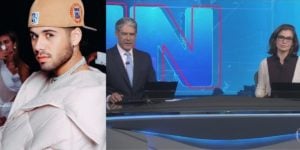 Zé Felipe, William Bonner e Renata Vasconcellos (Reprodução)