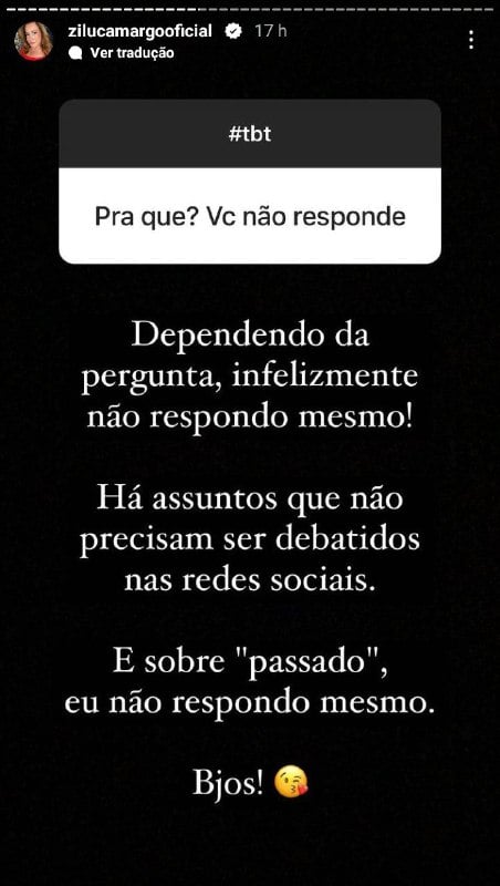 Zilu Godói deixou recado daqueles e surpreendeu ao falar sobre o passado