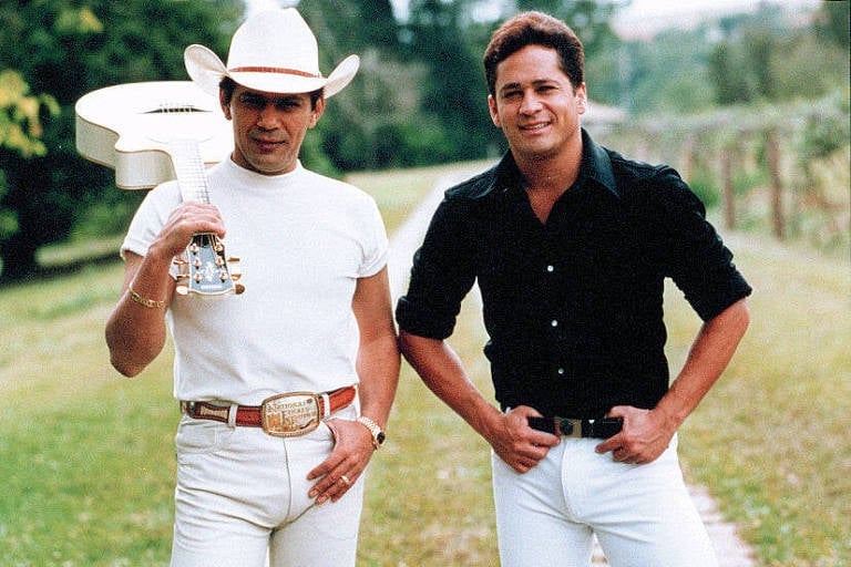 Leonardo fazia dupla com Leandro, antes da morte do cantor. Sonia Abrão criticou o cantor por falta de Eduardo Costa - Foto Reprodução