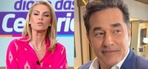 Ana Hickmann noticiou o estado de Luciano Szafir durante o Hoje Em Dia, na Record- Foto: Montagem/TV Foco