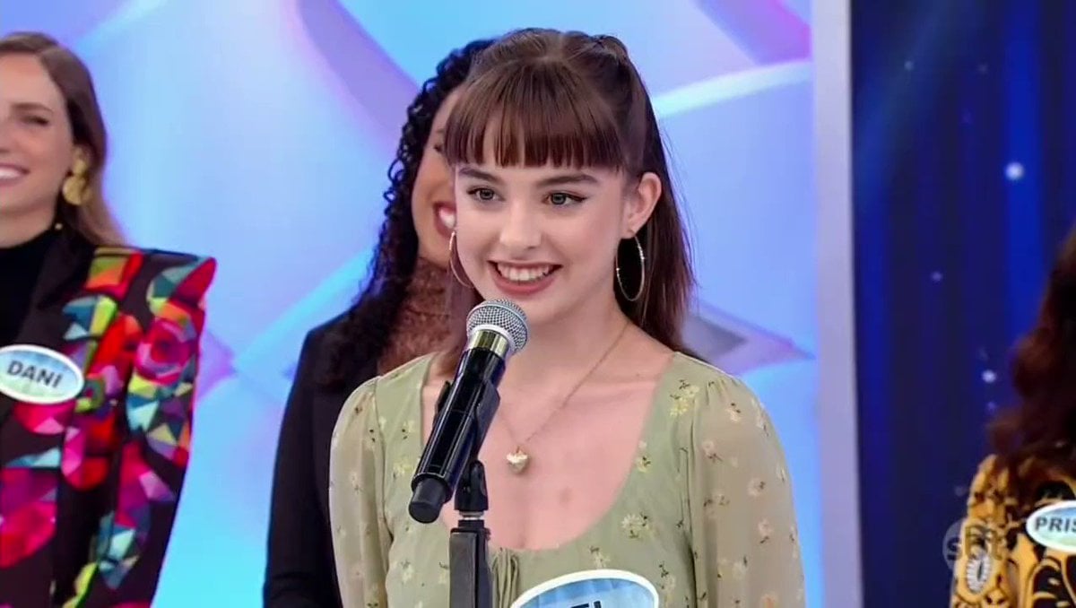 Bel Moreira no Programa Silvio Santos (Foto: Reprodução)