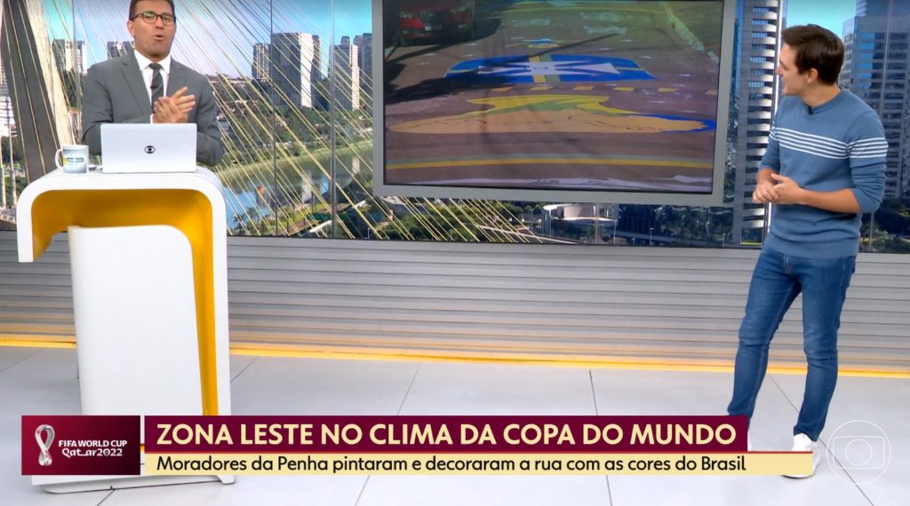 Rodrigo Bocardi teve que improvisar para mostrar Rodrigo Bocardi teve que improvisar para mostrar