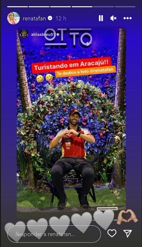 Renata Fan, da Band, recebe declaração de amor, e compartilha divulgando a identidade da sua paixão para todos  - Foto Reprodução
