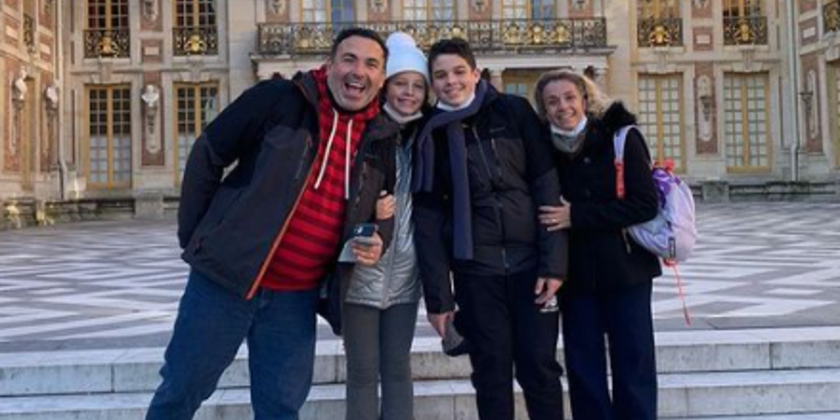 Reinaldo Gottino, os filhos e a esposa, durante uma viagem (Foto Reprodução/Instagram) Reinaldo Gottino, os filhos e a esposa, durante uma viagem (Foto Reprodução/Instagram)