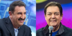 Ratinho desbancou Faustão na audiência (Foto: Reprodução/SBT/Record)