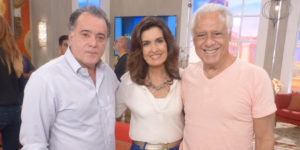Tony Ramos, Fátima Bernardes e Antônio Fagundes (Foto: Reprodução)