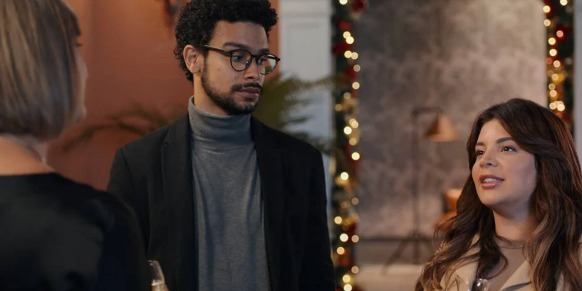 Sérgio Malheiros e GKay em "Um Natal Cheio de Graça" (Foto: Divulgação/Netflix)