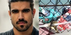 Caio Castro sofre acidente de carro, veículo é jogado fora da pista e situação é divulgada - Foto Reprodução