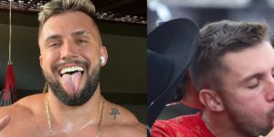 Arthur Picoli, ex-BBB, deixa postura recatada de lado e surge aos beijos com pessoa misteriosa publicamente - Foto Reprodução