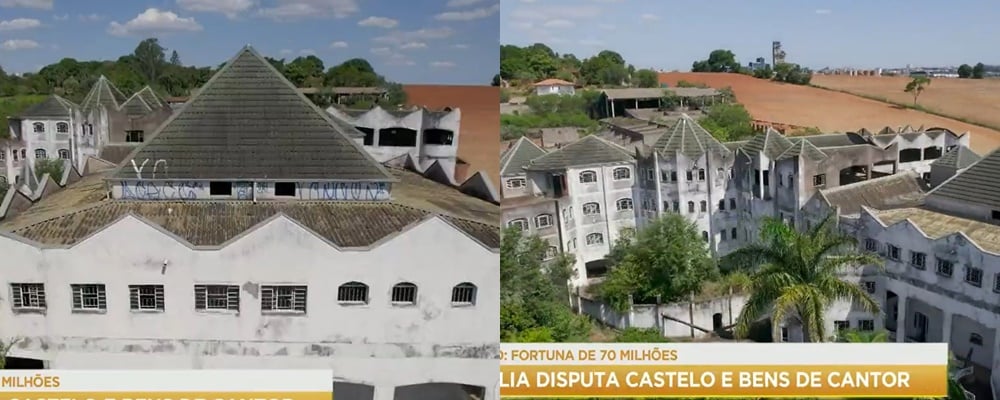 Fala Brasil mostrou o castelo construído por José Rico em Limeira, interior de São Paulo- (Foto: Montagem/TV Foco)