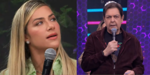 Gio Ewbank entrega o que Faustão fez que mudou a sua vida (Foto: Divulgação)