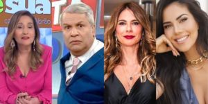 Sikera Junior, Daniela Albuqurque, Luciana Gimenez e Sonia Abrão são grandes nomes da RedeTV (Reprodução)