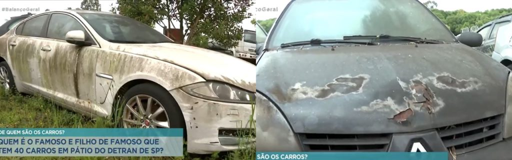 Record mostrou carros apreendidos de Edinho, filho de Pelé Record mostrou carros apreendidos de Edinho, filho de Pelé