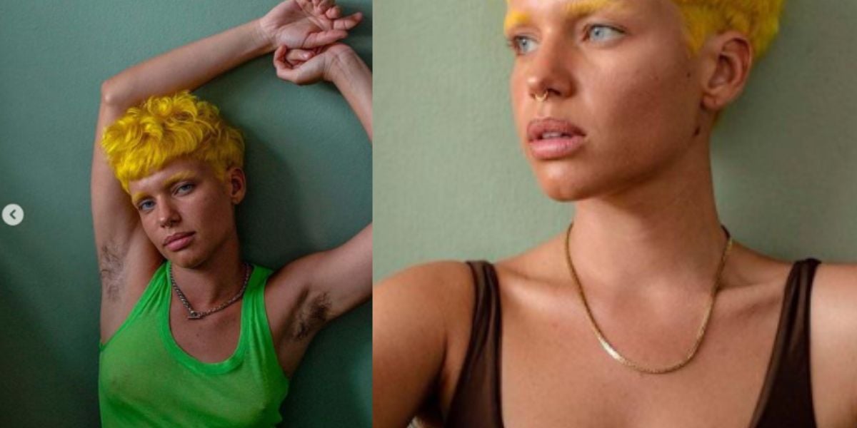 Com cabelo amarelo e axilas peludas de fora, Bruna Linzmeyer confirma: "Não dá pra me chamar de feia"