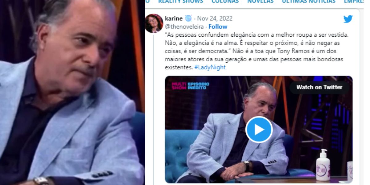 Tony Ramos dá recado com indireta amarga na Globo e acaba afetando Cássia Kis: "Por isso peço"