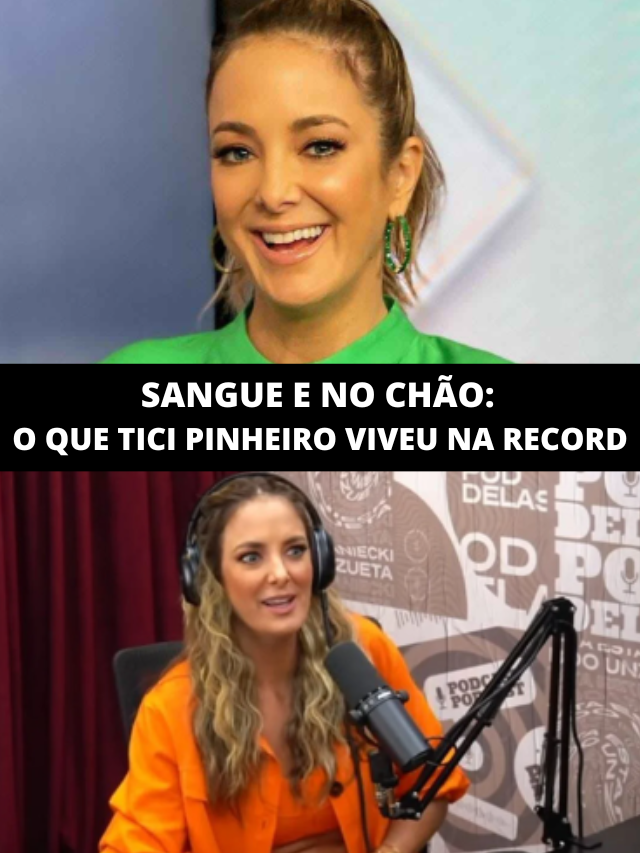 Sangue em programa e no chão: o que Ticiane Pinheiro passou na Record