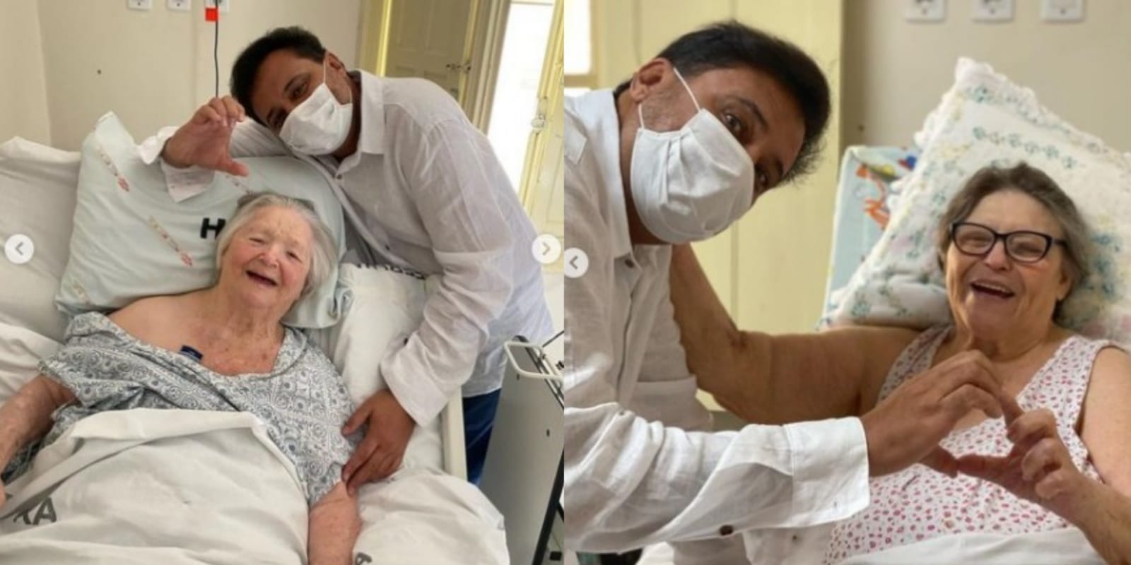 Geraldo Luís em trabalho voluntário (Foto: Reprodução/Instagram)