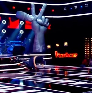 Momento da queda da participante (Foto: Reprodução)