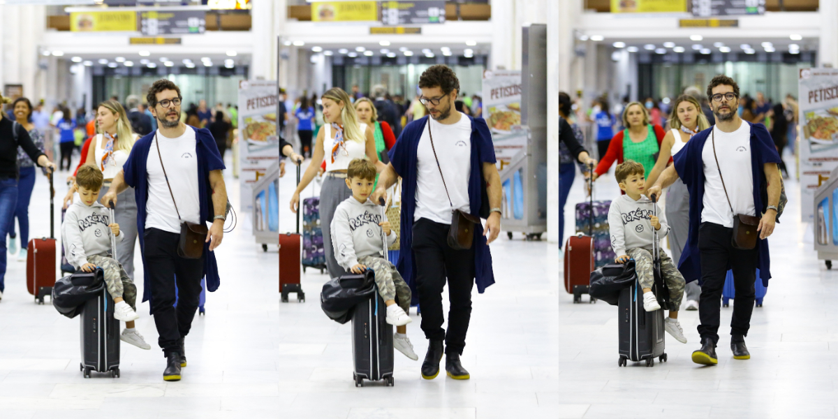Daniel de Oliveira é flagrado em momento raro ao lado do filho caçula, Otto - Foto: Reprodução