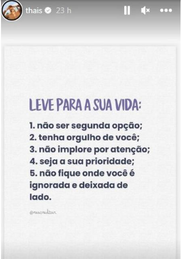 Ex-esposa de Pedro Leonardo, filho do cantor Leonardo, surgiu com indireta nas redes sociais e deixou os seguidores intrigados - Foto Reprodução Ex-esposa de Pedro Leonardo, filho do cantor Leonardo, surgiu com indireta nas redes sociais e deixou os seguidores intrigados - Foto Reprodução