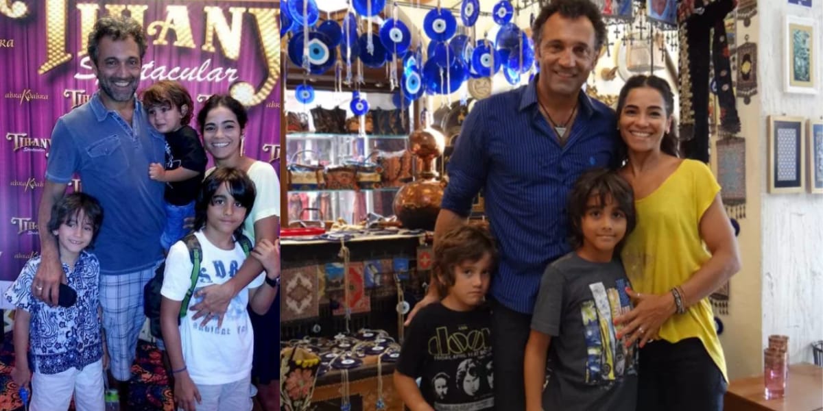 Família do ator, sua esposa Luciana Lima e seus três filhos (Reprodução: Instagram)